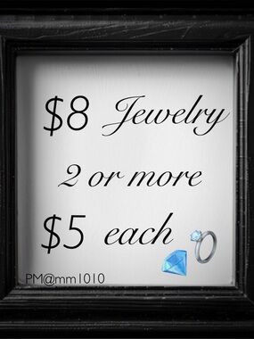 2 or more jewelry items @$5 each 💎info below